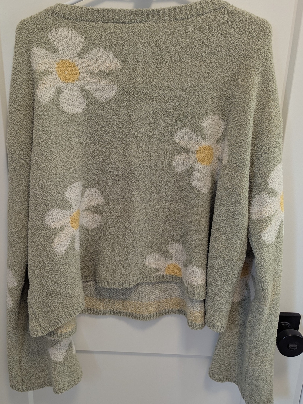 Sadie & Sage Daisy Knit Sweater | Cozy Cottagecore Floral Pullover - Picture 5 of 7